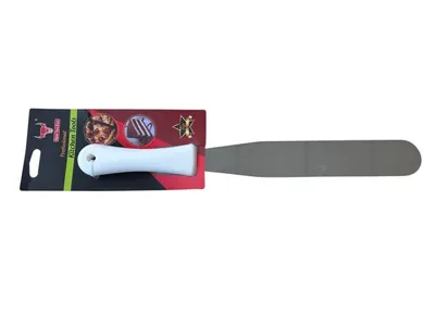 Rovná cukrářská paleta 38 cm s pružnou plochou čepelí pro roztírání krémů, polev a náplní na dortech