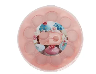 Přepravní box na cupcakes s úchytem na 12 ks