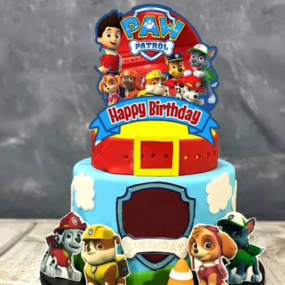 Zápich do dortu s motivem Paw Patrol pro dětské narozeninové dorty