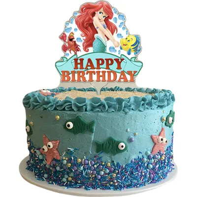 Plastový zápich do dortu Ariel značky Cakesicq jako dekorace na narozeninové dorty