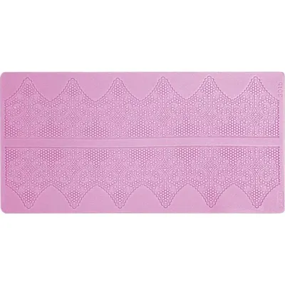 Silikonová forma na výrobu jedlé krajky pro zdobení dortů o rozměru 38x18 cm od značky Cakesicq
