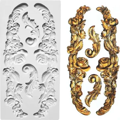 Silikonová formička na ornamenty pro zdobení dortů fondánem nebo marcipánem od značky Cakesicq