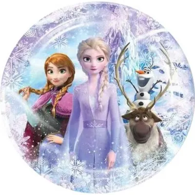 Papírové talíře Frozen 22 cm, 10 ks