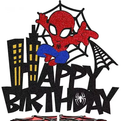 Zápich na dort Spiderman 5 ks