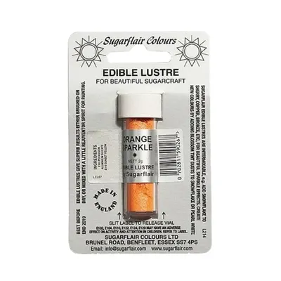 Prachová barva s leskem oranžová Orange Sparkle 2 g