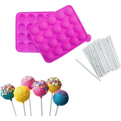 Silikonová forma na cake pops značky I love Cakes pro přípravu dvaceti dortových lízátek najednou