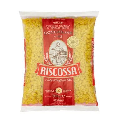 Italské těstoviny Coccioline mini mušličky z tvrdé pšenice, 500 g, vhodné do polévek i jako příloha