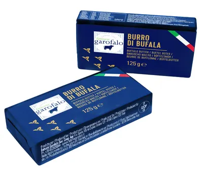 Byvolí máslo Garofalo 82 % tuku v balení 125 g pro pečení a vaření