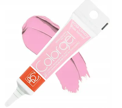 Gelová barva Modecor v růžovém odstínu Rosa Candy pro obarvování dortů, krémů a těst