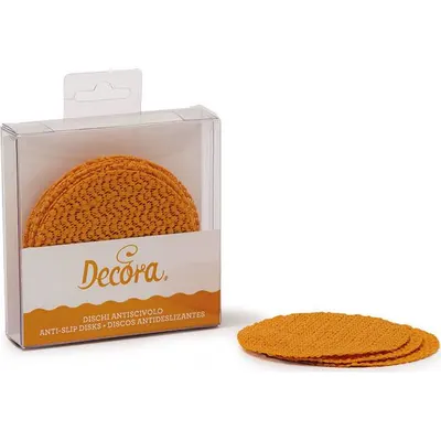 Protiskluzová podložka Decora o průměru 9 cm, balení 10 kusů pro zajištění pracovní desky