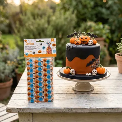 Halloweenské sáčky na cukrovinky od značky Decora, balení 20 kusů s motivem pro strašidelné oslavy