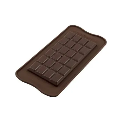 Silikonová forma Silikomart Classic Choco Bar na tabulku čokolády o rozměru 15,5 x 7,7 cm
