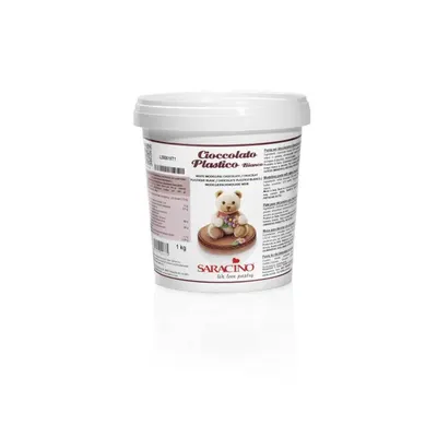 Modelovací čokoláda Saracino bílá v balení 1 kg na tvarování dortových dekorací