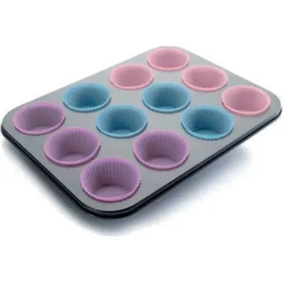 Forma na 12 muffinů 39 x 27 cm s košíčky