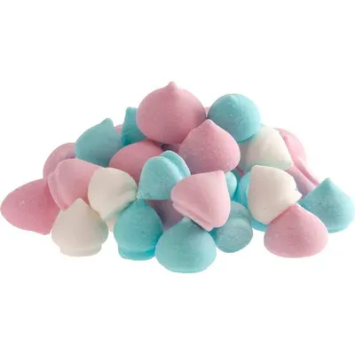 Cukrová dekorace mini pusinky bílé 90 g