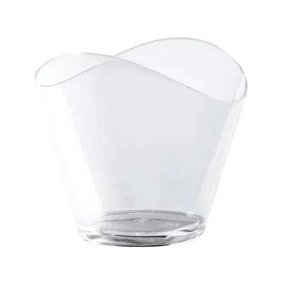 Plastový průhledný kelímek Wave o objemu 120 ml na dezerty, krémy a ovocné poháry