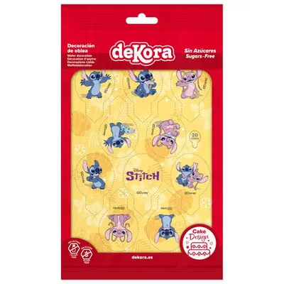 Jedlé zápichy s motivem Stitche od značky Dekora, 20 kusů na zdobení dortů a muffinů