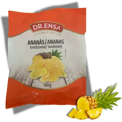 Kandovaný ananas Dr. Ensa v balení 100 g na ozdobení cukroví a dortů