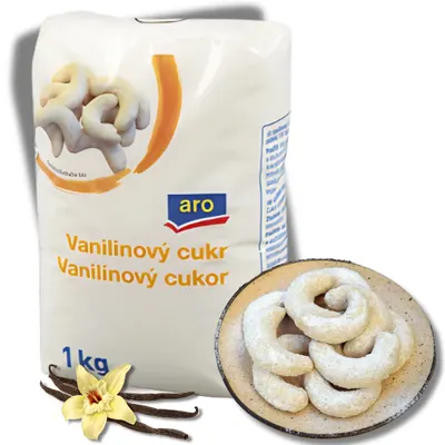 Vanilínový cukr ARO v kilogramovém balení na pečení a dochucení dezertů