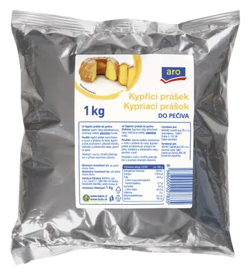 Kypřicí prášek do pečiva aro v kilogramovém balení pro domácí i cukrářské pečení