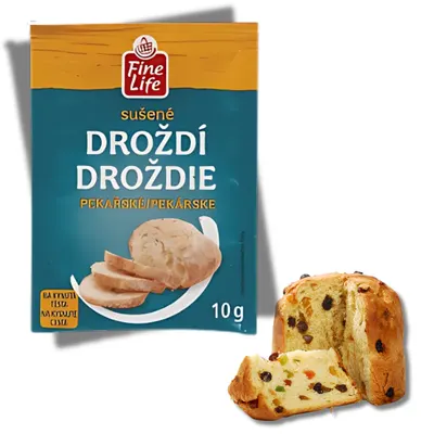 Sušené droždí Fine Life v sáčku 7 g na kynutí sladkého i slaného těsta
