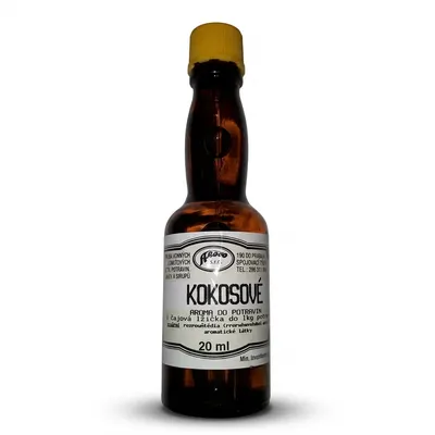 Aroco kokosová aroma do potravin v lahvičce 20 ml na dochucení dortů, krémů a těst