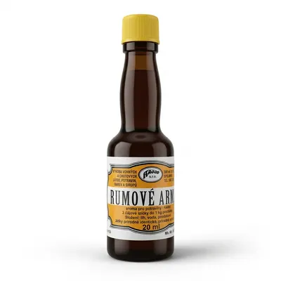Aroco rumová aroma do potravin v lahvičce 20 ml pro domácí pečení, krémy a cukroví