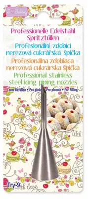 Trezírovací špička na plnění koblih nerezová