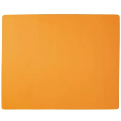 Silikonový vál Orion oranžový o rozměrech 60 x 50 cm na vyvalování těsta a fondánu