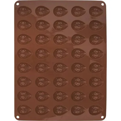 Silikonová forma Orion na 40 malých ořechů na jedno kousnutí, rozměr 33x25,5 cm pro pečení drobného cukroví