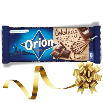 Orion čokoláda na vaření v tabulce, hořká čokoláda s intenzivní kakaovou chutí na pečení a dezerty