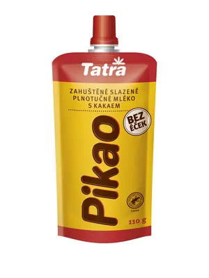 Tatra Pikao kakaová zahuštěná slazená mléka v tubě 110 g k pečení a dochucení krémů a dezertů