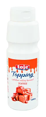 Topping s příchutí mléčného karamelu v balení 1 kg k dozdobení dezertů, zmrzliny a dortů
