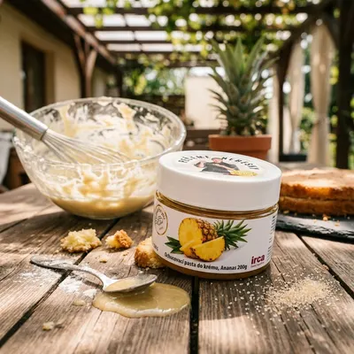 Ochucovací pasta IRCA Joypaste s příchutí ananasu v balení 200 g na ochucení krémů a náplní do dortů