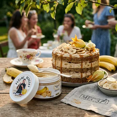 Ochucovací pasta MEC3 s příchutí banánu v gramáži 200 g pro ochucení krémů, šlehačky a náplní