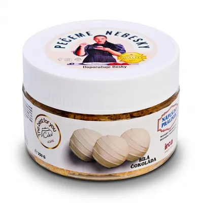 Křupavá náplň IRCA Delicrisp z bílé čokolády s máslovými sušenkami do pralinek a dortů, 250 g