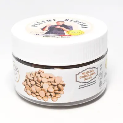 Pravá mléčná čokoláda Callebaut s obsahem kakaové sušiny 33,6 % v balení 150 g na polevy a zdobení cukrářských výrobků