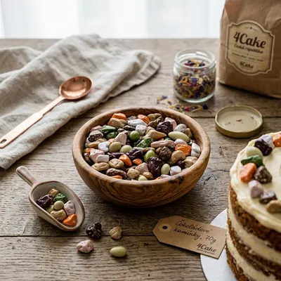 Čokoládové kamínky 4Cake v barevné krustě na jedlé zdobení dortů a dezertů, balení 70 g