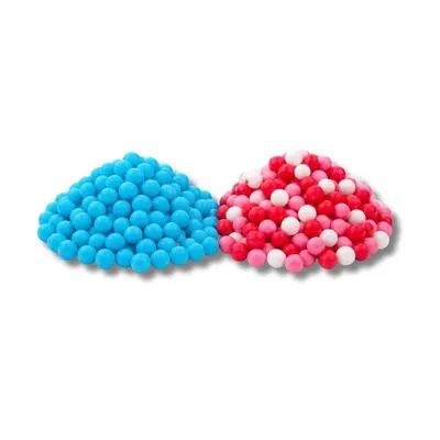 Cukrové perly SweetArt v nebesky modré barvě a barevném mixu o velikosti 7 mm, balení 120 g na zdobení dortů a cukrářských výrobků