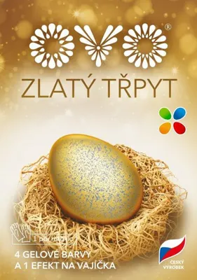 Gelové barvy na vejce Aroco se zlatým třpytivým efektem pro velikonoční zdobení