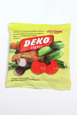 Směs koření Deko STERIL na nakládání a zavařování okurek a zeleniny, balení 100 g