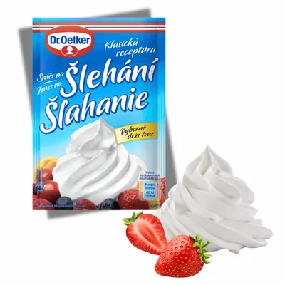 Instantní šlehačka v prášku Dr. Oetker 45 g na dekorování dortů a dezertů