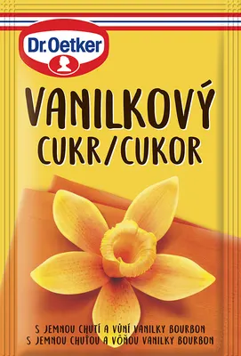 Dr. Oetker vanilkový cukr s extraktem z vanilky Bourbon v balení 8 g na pečení a vaření