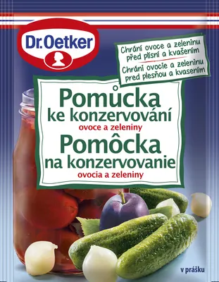 Pomůcka ke konzervování Dr. Oetker v sáčku o hmotnosti 5 g pro zavařování ovoce a zeleniny