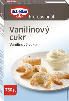 Vanilínový cukr Dr. Oetker v balení 750 g pro ochucení těst, krémů a dezertů