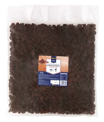 Tmavé rozinky v balení 5 kg vhodné do kynutých těst, bábovek a cukroví
