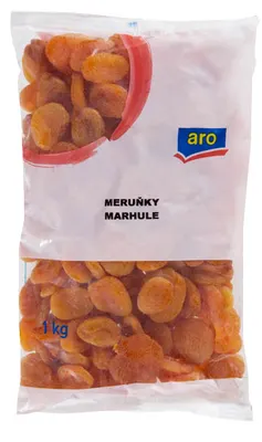 Sušené meruňky aro z Turecka v balení 1 kg, vhodné do těst, krémů a náplní pro domácí pečení