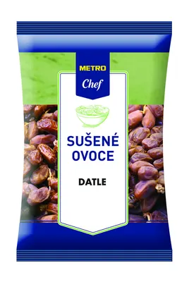 Sušené vypeckované datle v balení 250 g k pečení a doslazování dezertů