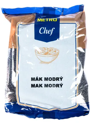 Modrý mák METRO Chef v balení 500 g vhodný na koláče, závin a buchty