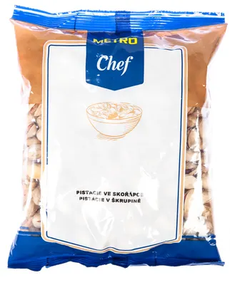 Nesolené pistácie ve skořápce METRO Chef, 400 g, vhodné k pečení a vaření